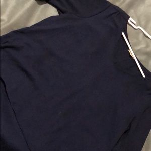Navy Hi-lo blouse